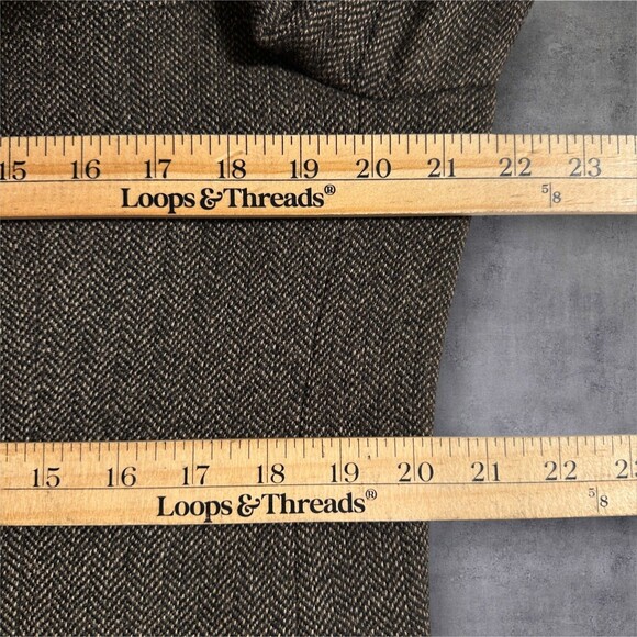 RALPH LAUREN Mens Blazer 42L Sport Coat 2-Button Jacket Brown 100% Wool Suits - Picture 11 of 13